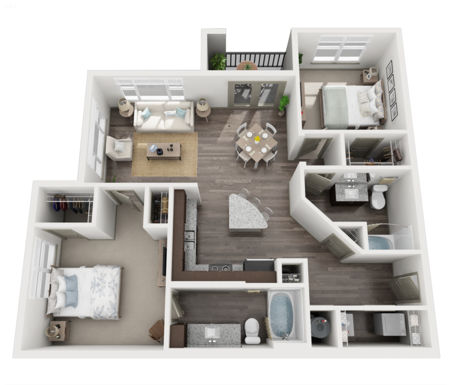 B1 Floor Plan - Conroe Apartment Floor Plans B1 Floor Plan - Conroe Apartment Floor Plans